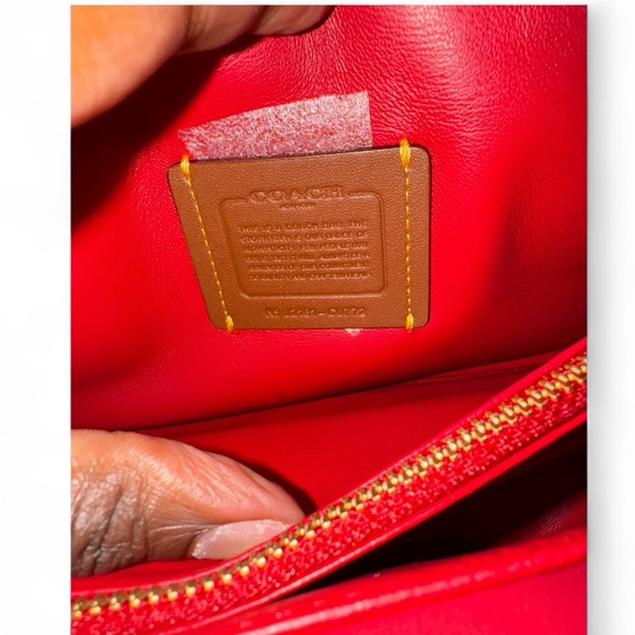 COACH Pillow Tabby 26 Leather Shoulder Bag in Red Apple NWT - Picture 8 of 13